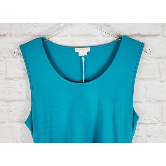 Ingrid & Isabel Turquoise Maternity Tank Dress ~ Large ~ NWT / New with Tags - Picture 4 of 10